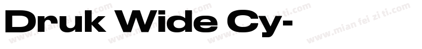Druk Wide Cy字体转换